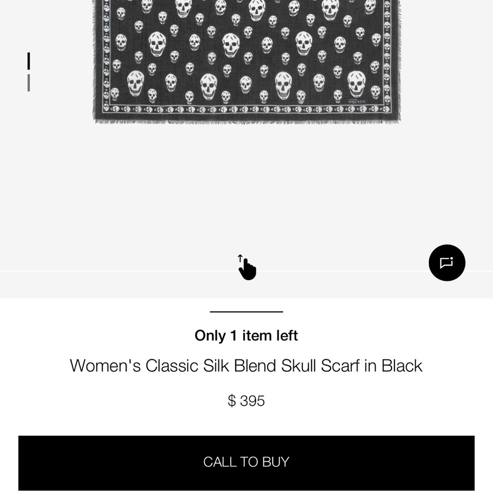 Brand new without tags, Alexander McQueen silk scarf